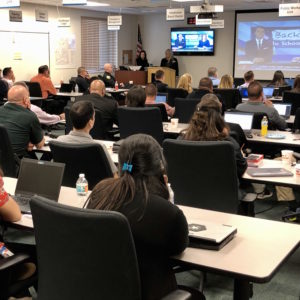 Digital threat assessment training event for nearly 70 school and law enforcement professionals in Coral Springs